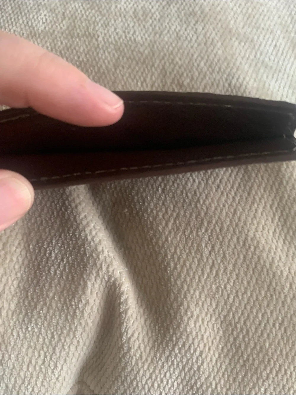 Men’s Reddish Brown Matte Crocodile 5 Pocket Credit Business Card Case USA Made
